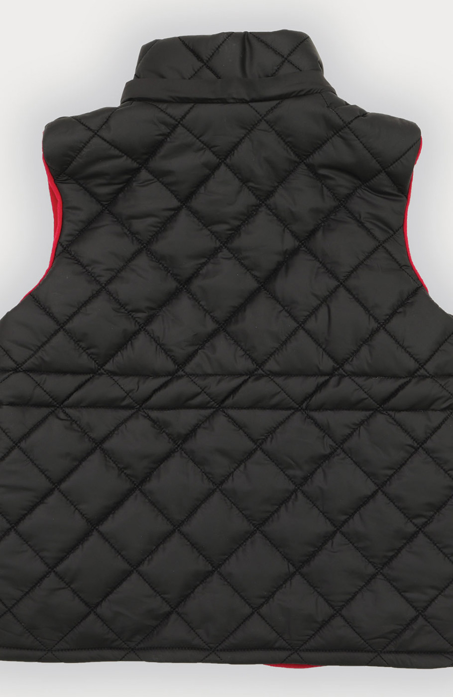 ژیله پافر کوتاه طرح لوزی با کلاه جدا شونده