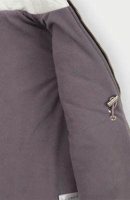 ژیله پافر کوتاه طرح لوزی با کلاه جدا شونده