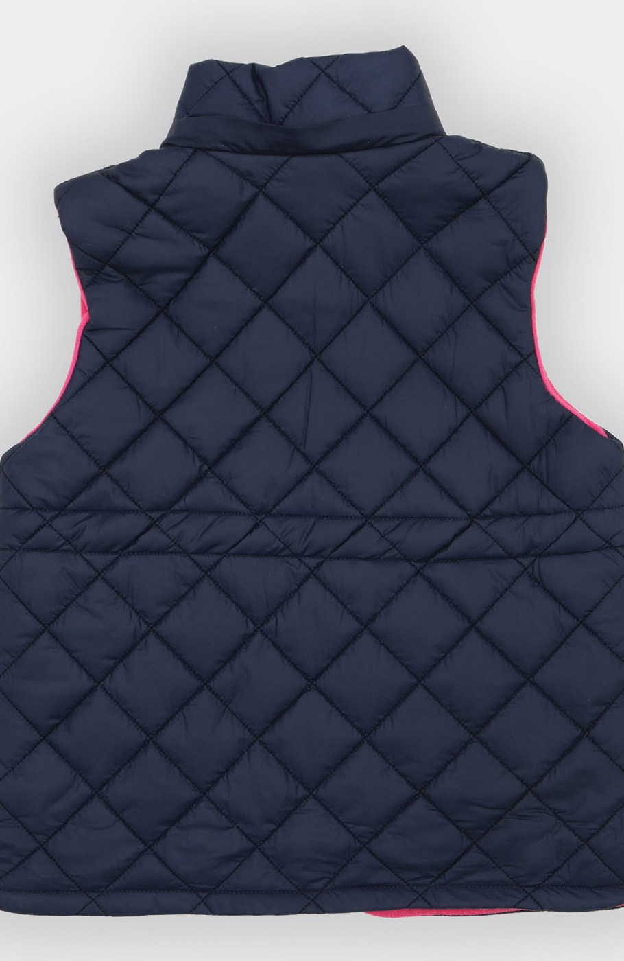 ژیله پافر کوتاه طرح لوزی با کلاه جدا شونده