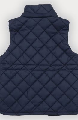 ژیله پافر کوتاه طرح لوزی با کلاه جدا شونده