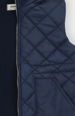 ژیله پافر کوتاه طرح لوزی با کلاه جدا شونده