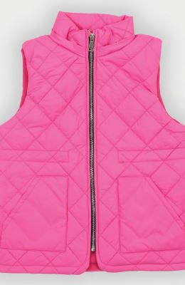 ژیله پافر کوتاه طرح لوزی با کلاه جدا شونده