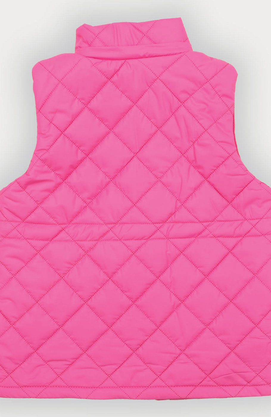 ژیله پافر کوتاه طرح لوزی با کلاه جدا شونده