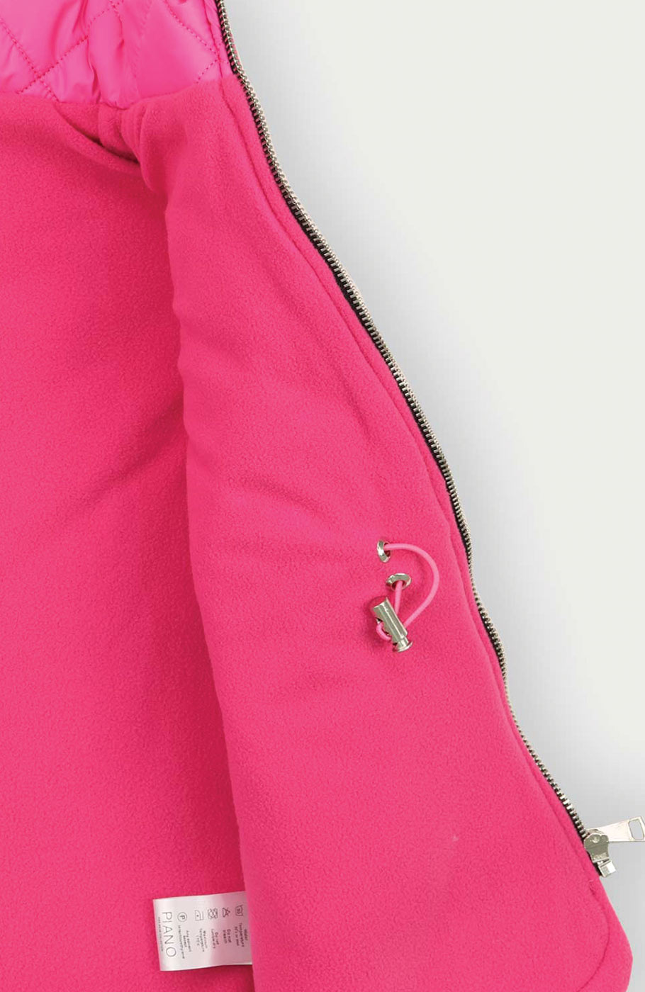 ژیله پافر کوتاه طرح لوزی با کلاه جدا شونده