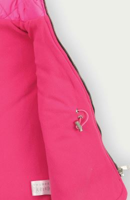 ژیله پافر کوتاه طرح لوزی با کلاه جدا شونده