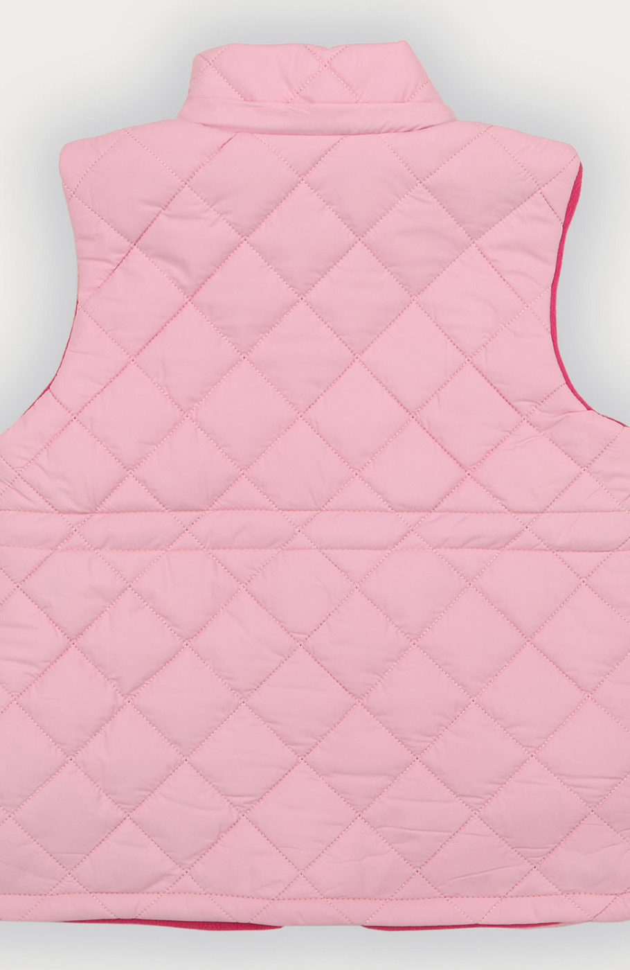 ژیله پافر کوتاه طرح لوزی با کلاه جدا شونده