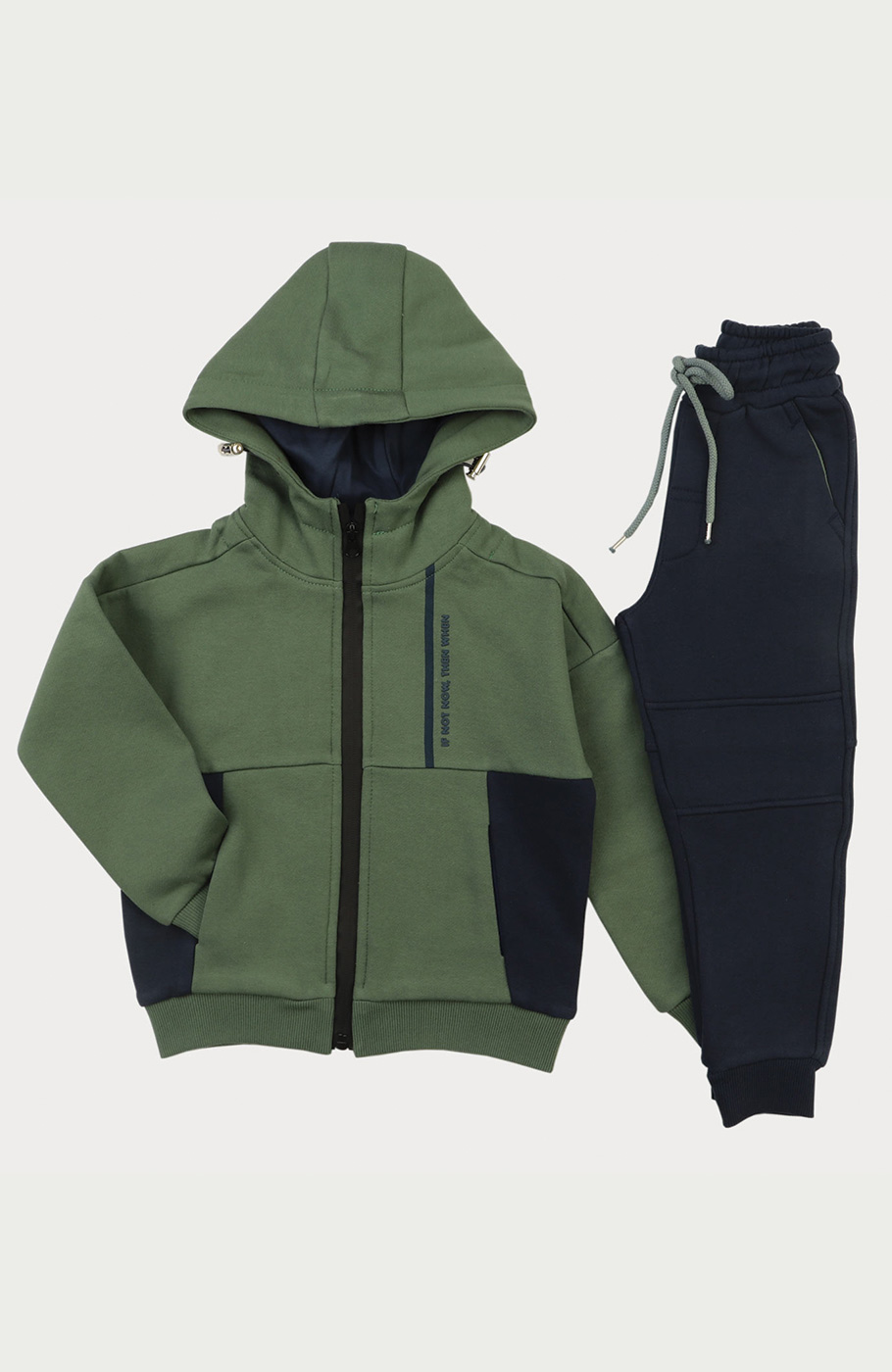 سوییت شرت دورس سه نخ خار خورده برش دار (ست 11111)