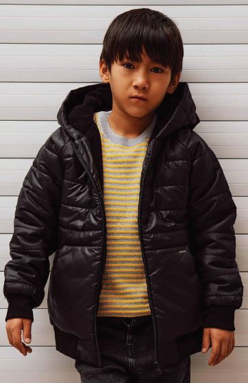 کاپشن شمعی پافر راه راه