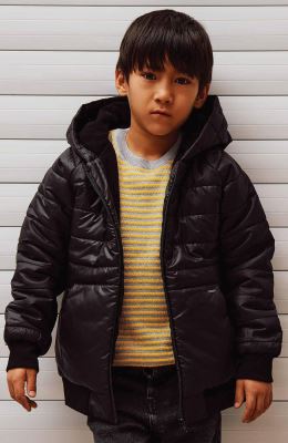 کاپشن شمعی پافر راه راه