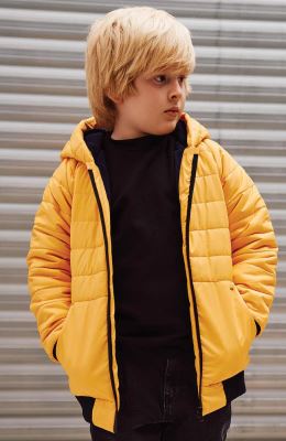 کاپشن شمعی پافر راه راه