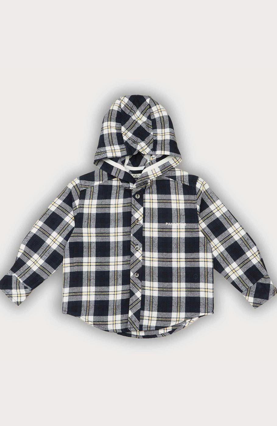 شومیز فلانل کلاهدار آستین بلند