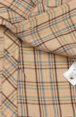 شومیز فلانل کلاهدار آستین بلند