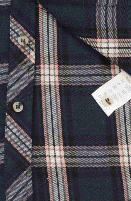 شومیز فلانل کلاهدار آستین بلند