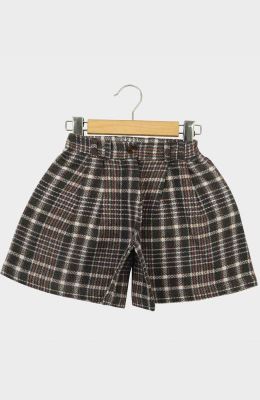 شلوارک فلانل پیلی دار چهارخانه