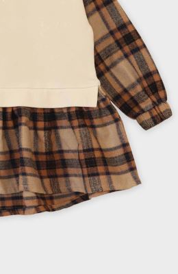 تونیک دورس لایکرا و فلانل آستین بلند