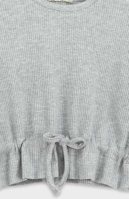 بلوز پنبه لایکرا سوزن خالی کمر گت دار(ست با 10260)