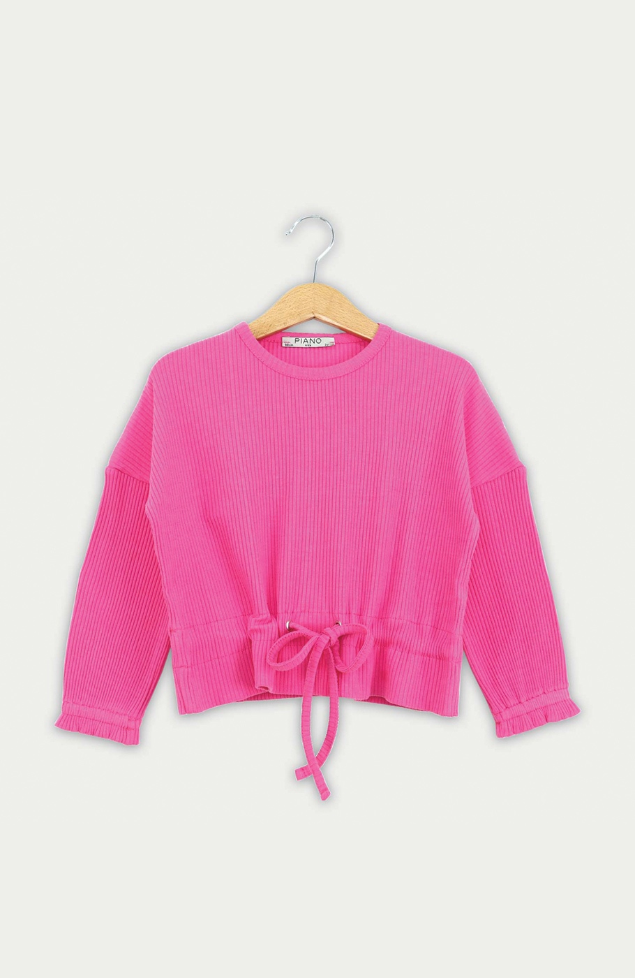 بلوز پنبه لایکرا سوزن خالی کمر گت دار(ست با 10260)