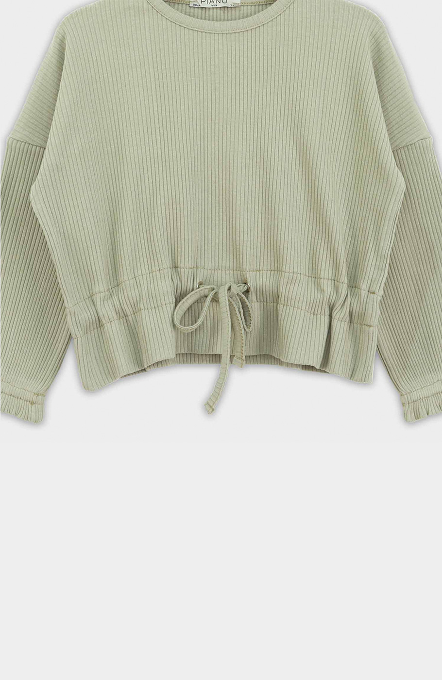 بلوز پنبه لایکرا سوزن خالی کمر گت دار(ست با 10260)