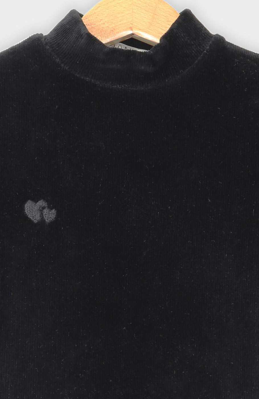 بلوز مخمل کبریتی یقه سه سانت