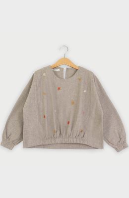 بلوز فلانل برش دار