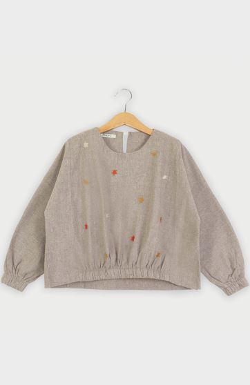 بلوز فلانل برش دار