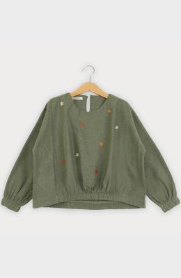 بلوز فلانل برش دار