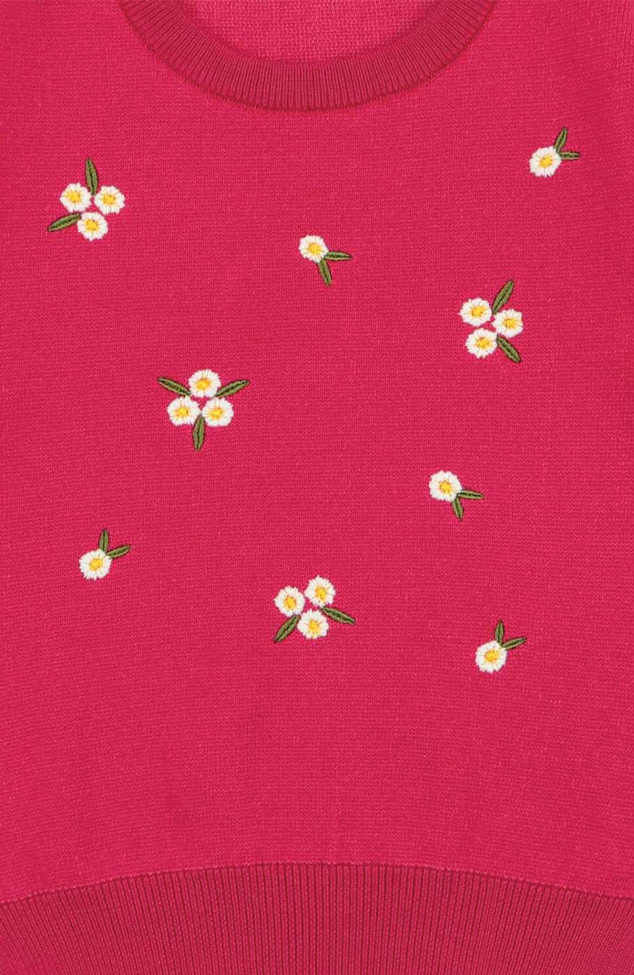 بلوز بافت با گلدوزی