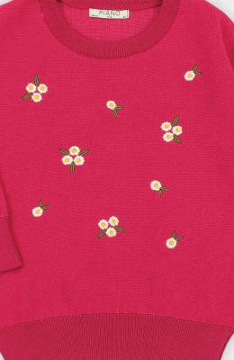 بلوز بافت با گلدوزی