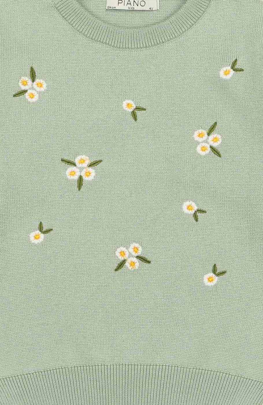 بلوز بافت با گلدوزی