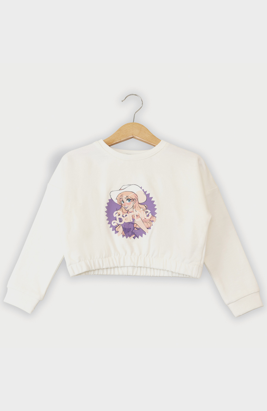 نیم تنه دورس لایکرا اسلپ آستین بلند (ست با 10274)