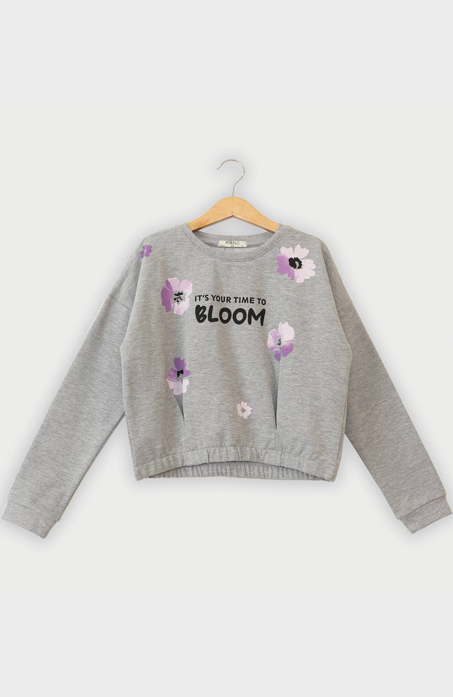 نیم تنه دورس لایکرا اسلپ آستین بلند (ست با 10277)