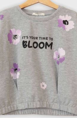 نیم تنه دورس لایکرا اسلپ آستین بلند (ست با 10277)