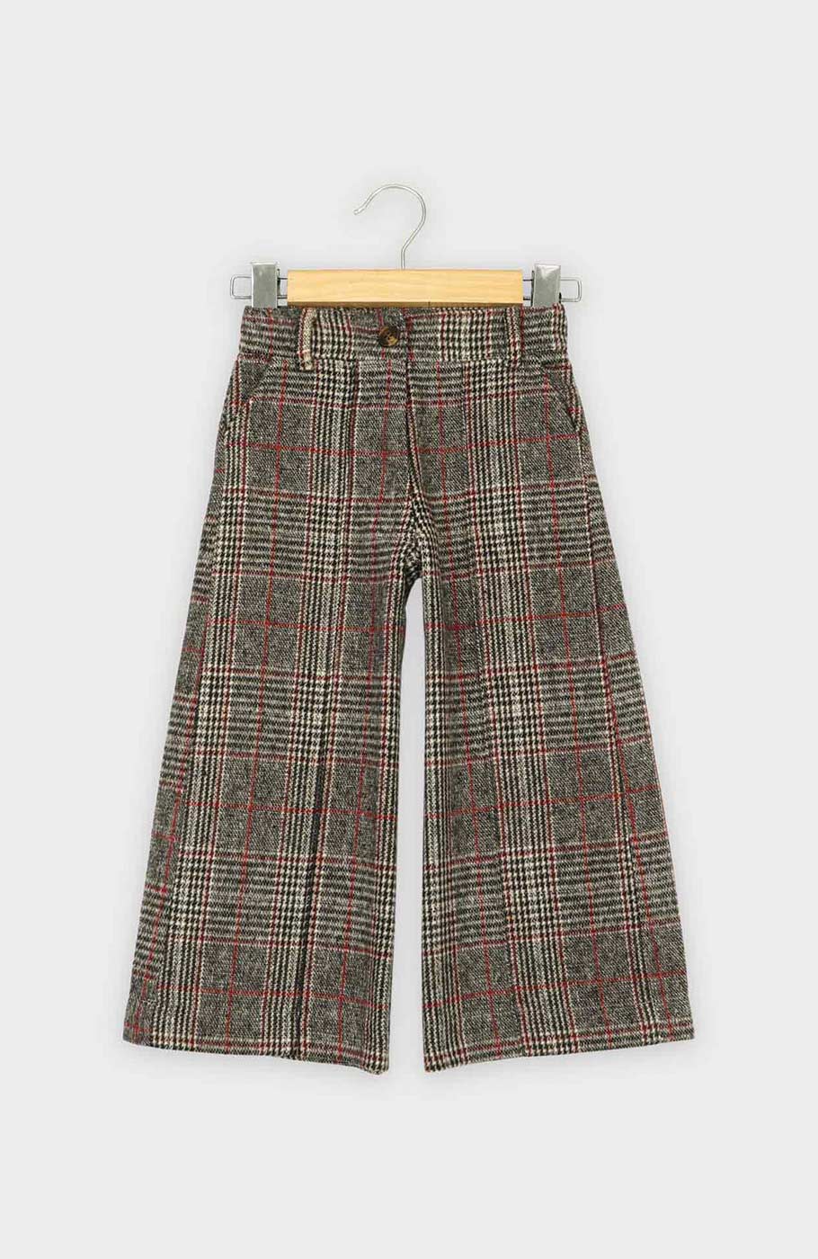 شلوار فلانل پینتاکس دار