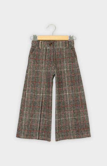 شلوار فلانل پینتاکس دار