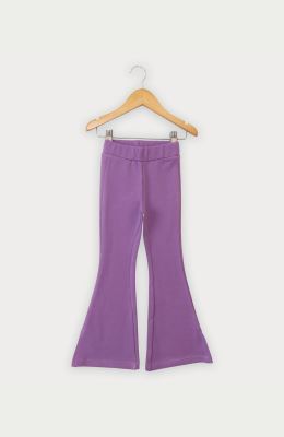 شلوار فاینریب دمپا گشاد پهلو چاک دار(ست با 10289)