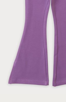 شلوار فاینریب دمپا گشاد پهلو چاک دار(ست با 10289)