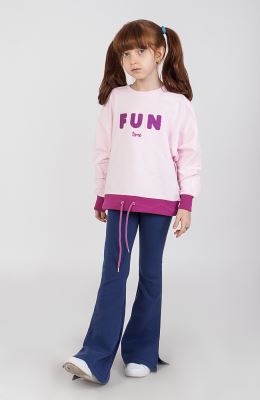 شلوار فاینریب دمپا گشاد پهلو چاک دار(ست با 10289)