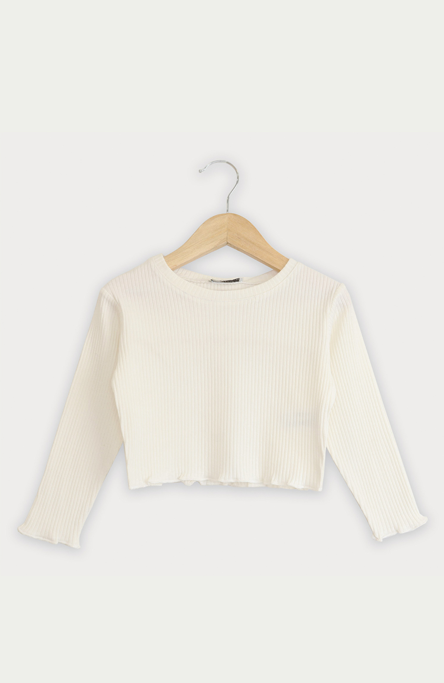 بلوز نیم تنه پنبه لایکرا سوزن خالی (ست با 10306)