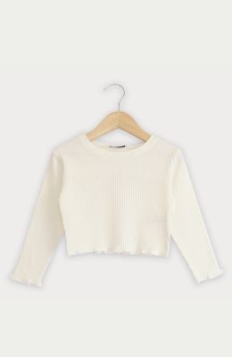 بلوز نیم تنه پنبه لایکرا سوزن خالی (ست با 10306)