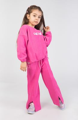 شلوار پلار بوت کات چاک دار (ست با کد 10300)