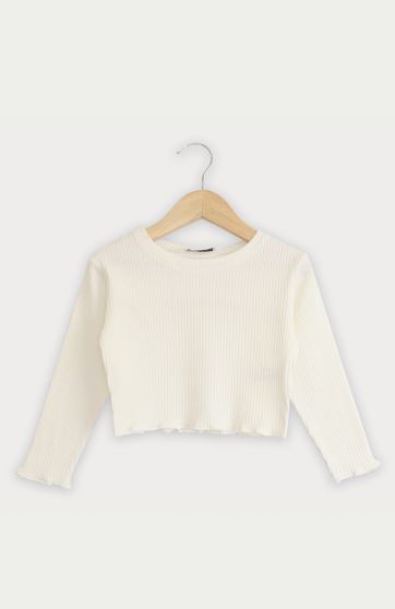 بلوز نیم تنه پنبه لایکرا سوزن خالی (ست با 10308)