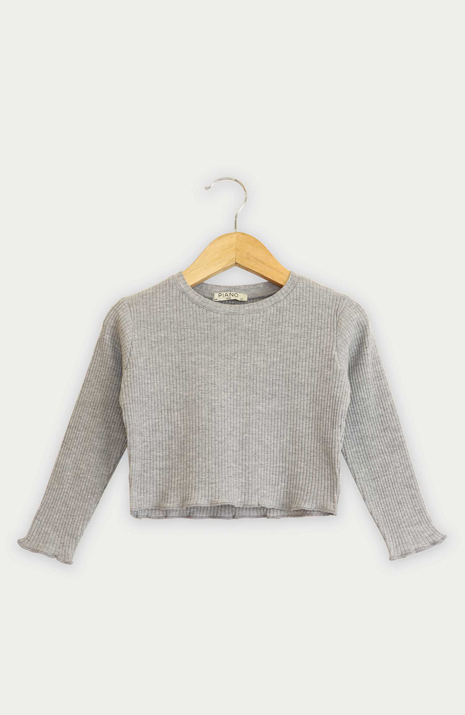 بلوز نیم تنه پنبه لایکرا سوزن خالی (ست با 10306)