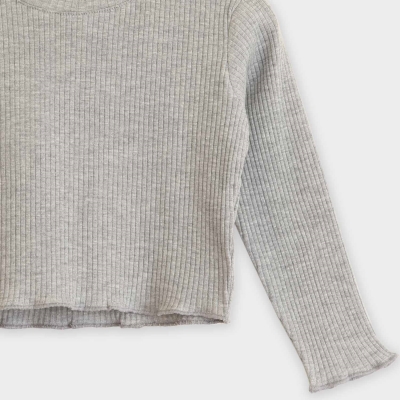 بلوز نیم تنه پنبه لایکرا سوزن خالی (ست با 10308)