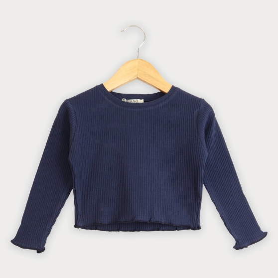 بلوز نیم تنه پنبه لایکرا سوزن خالی (ست با 10308)