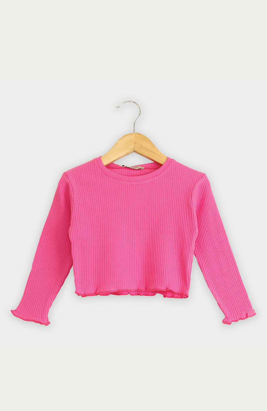 بلوز نیم تنه پنبه لایکرا سوزن خالی (ست با 10306)