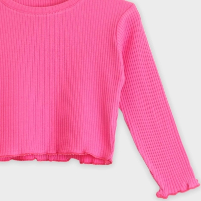 بلوز نیم تنه پنبه لایکرا سوزن خالی (ست با 10308)