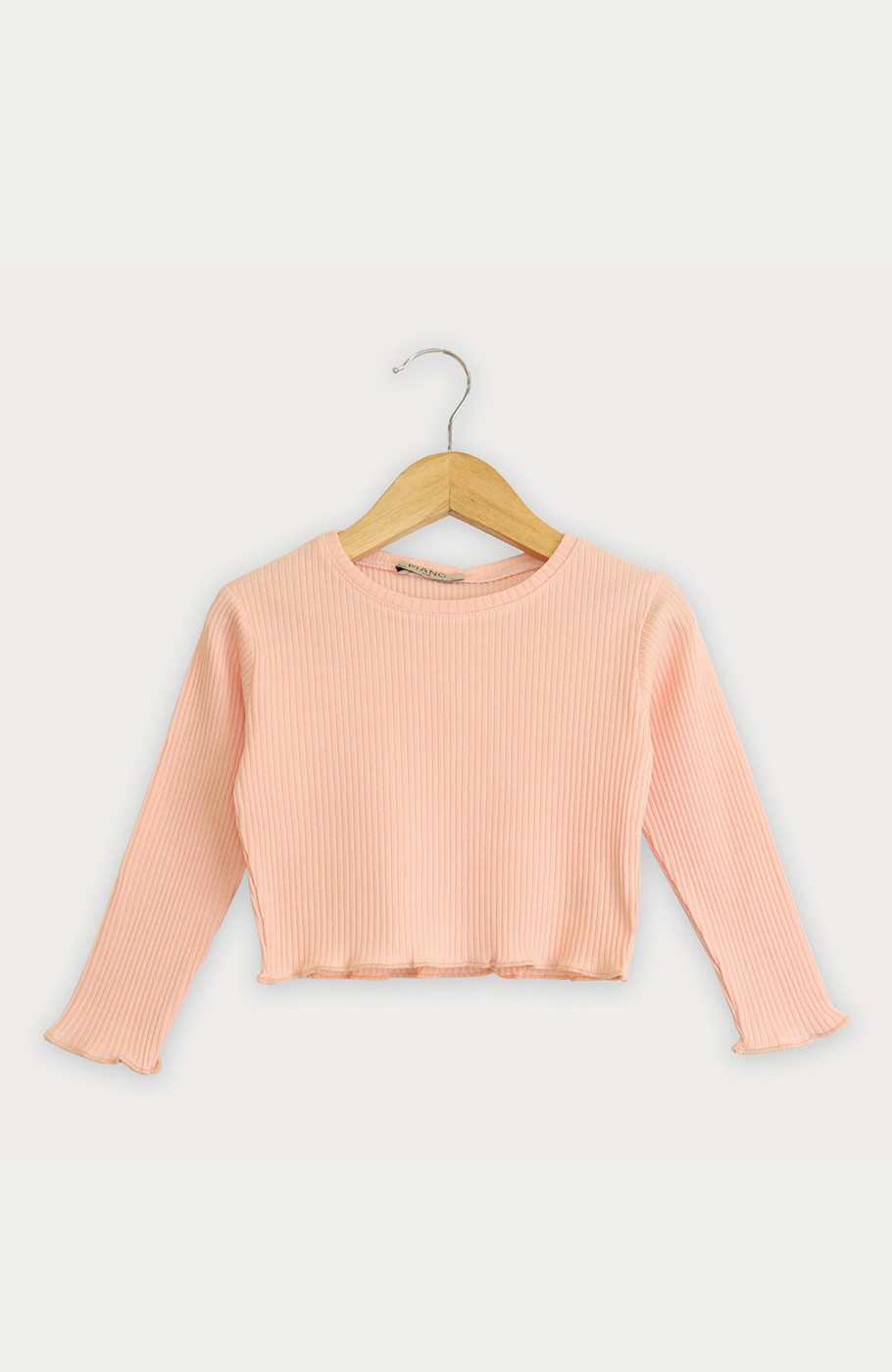 بلوز نیم تنه پنبه لایکرا سوزن خالی (ست با 10306)