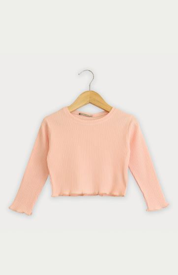 بلوز نیم تنه پنبه لایکرا سوزن خالی (ست با 10306)