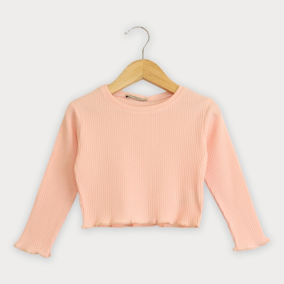 بلوز نیم تنه پنبه لایکرا سوزن خالی (ست با 10308)