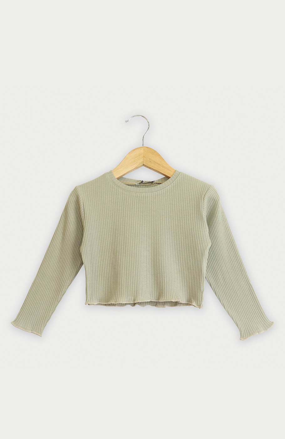 بلوز نیم تنه پنبه لایکرا سوزن خالی (ست با 10308)